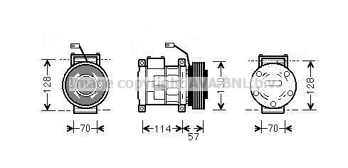 AVA QUALITY COOLING Компрессор, кондиционер JEAK034